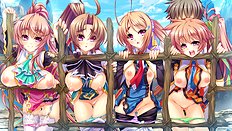 Incredible big tits, group, blowjob, outdoor hentai set