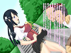 Fabulous blowjob, outdoor, group hentai set