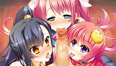 Incredible big tits, group, blowjob, outdoor hentai set