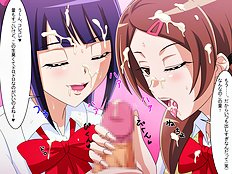 Amazing blowjob, group hentai pictures