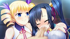 Incredible big tits, group, blowjob, outdoor hentai set