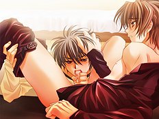 Horny yaoi guys bang hard young virgin cutie