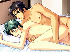 Classic unequal yaoi couples perform hot fucking
