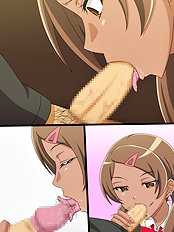 Amazing blowjob, group hentai pictures