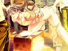 Strong gay boy tops and dominates his lover