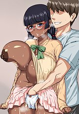Horny big tits, blowjob hentai set