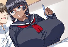 Horny big tits, blowjob hentai set