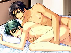 Classic unequal yaoi couples perform hot fucking