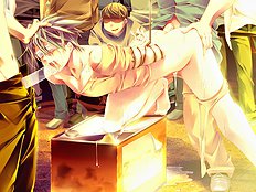 Strong gay boy tops and dominates his lover