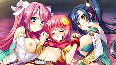Incredible big tits, group, blowjob, outdoor hentai set