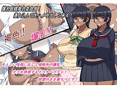 Horny big tits, blowjob hentai set