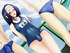 Fabulous bondage, futanari, group, blowjob hentai images