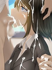 Horny big tits, group, blowjob hentai collection
