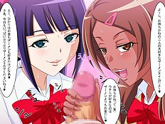 Amazing blowjob, group hentai pictures