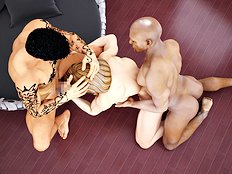 Horny 3d, big tits, group, blowjob hentai archive