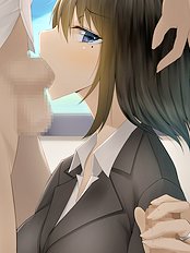 Horny big tits, group, blowjob hentai collection