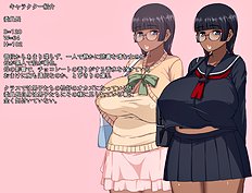 Horny big tits, blowjob hentai set