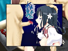 Fabulous blowjob, outdoor, group hentai set