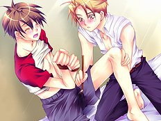 Young yaoi lovers try out reaming and bdsm
