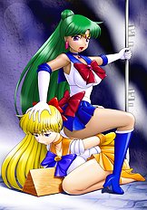 Exotic lesbian, bondge, big tits, toys hentai pictures