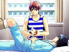 Classic unequal yaoi couples perform hot fucking