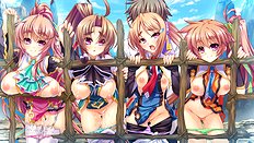 Incredible big tits, group, blowjob, outdoor hentai set