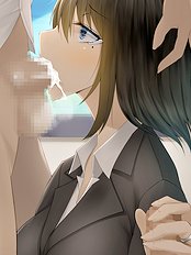 Horny big tits, group, blowjob hentai collection