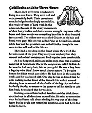 Godilocks And The Three Bears
