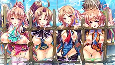 Incredible big tits, group, blowjob, outdoor hentai set