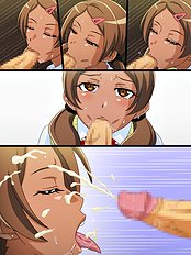 Amazing blowjob, group hentai pictures