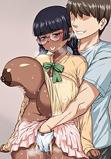 Horny big tits, blowjob hentai set