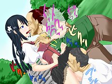 Fabulous blowjob, outdoor, group hentai set