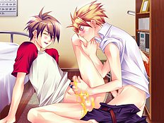 Young yaoi lovers try out reaming and bdsm