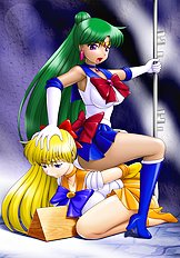 Exotic lesbian, bondge, big tits, toys hentai pictures